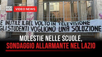 Molestie nelle scuole, sondaggio allarmante nel Lazio