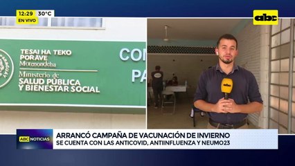 Video: Arrancó campaña de vacunación de invierno