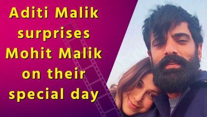 Aditi Malikk pays a surprise visit to husband Mohit Malik in Jaisalmer for their anniversary
