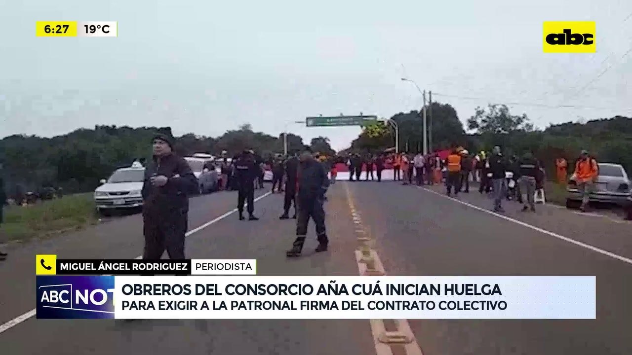 Video: Huelga de obreros en Aña Cuá