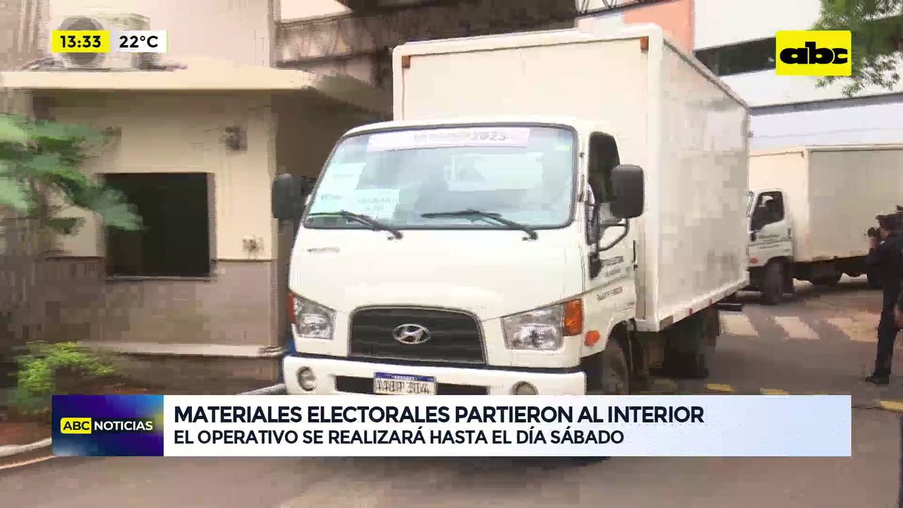 Video: Materiales electorales partieron al interior
