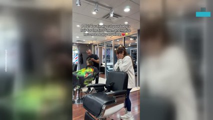 Mom Gets Emotional at Toddlers First Haircut