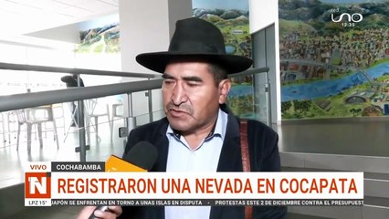 Cochabamba: Nevada azota al municipio de Cocapata y su alcalde pide ayuda