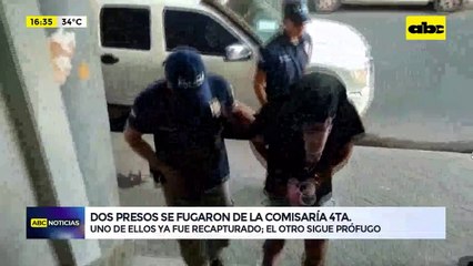 Video: Dos presos se fugaron de la comisaría 4ta.