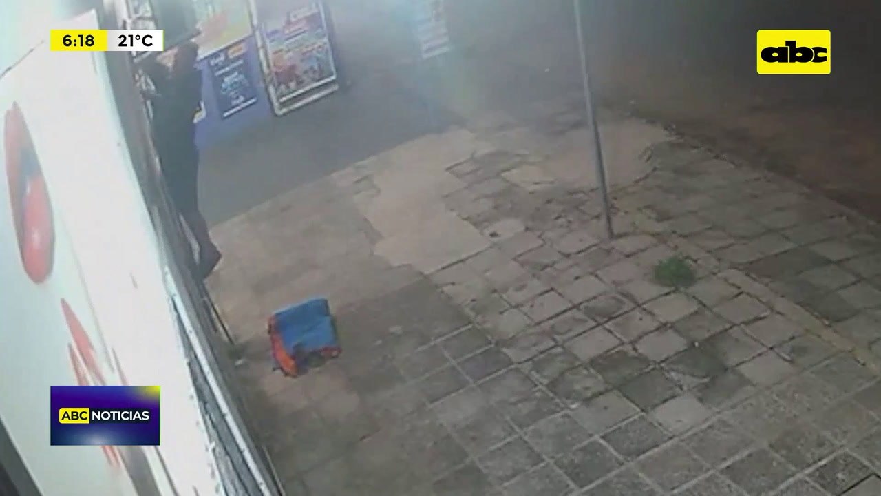 Video: Intentaron robar dos veces un compresor de aire