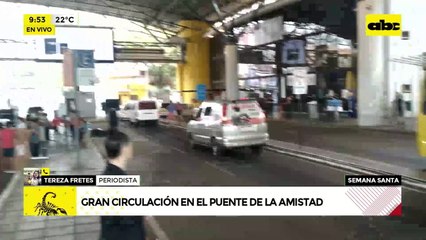 Video: Intenso movimiento en el Puente de la Amistad