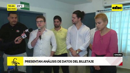 OPAMA: Presentan análisis de datos del billetaje