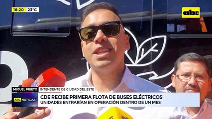 Video: CDE recibe primera flota de buses eléctricos