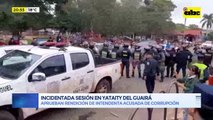 Video: En medio de manifestaciones, aprueban rendición en Yataity del Guairá