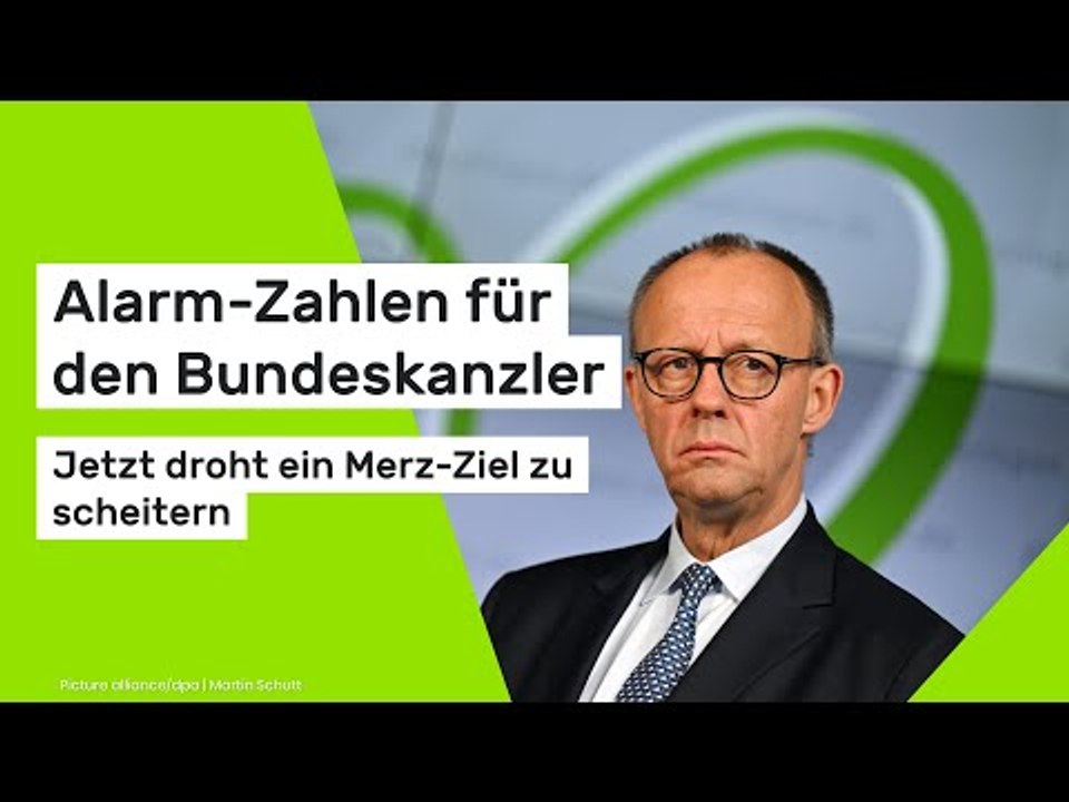 Alarm-Zahlen für Friedrich Merz: Jetzt droht ein Ziel zu scheitern