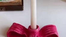 Christmas clay candle 🕯️ holder/ super light clay candle holder