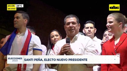 Elecciones Paraguay 2023: Cartes habla en la celebración de los colorados
