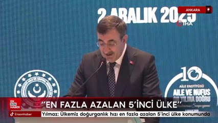 Cevdet Yılmaz: Ülkemiz doğurganlık hızı en fazla azalan 5’inci ülke konumunda