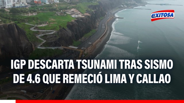 IGP descarta tsunami tras sismo de 4.6 que remeció Lima y Callao: Solo los eventos sísmicos con magnitudes mayores a 7
