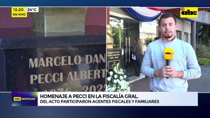 Video: Homenaje a Marcelo Pecci en la Fiscalía General