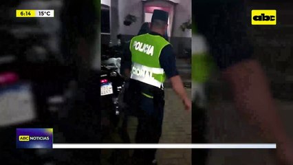 Video: Detenido con un compresor de aire en la mano