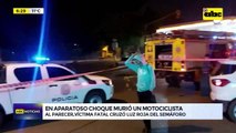 Video: En aparatoso choque murió un motociclista