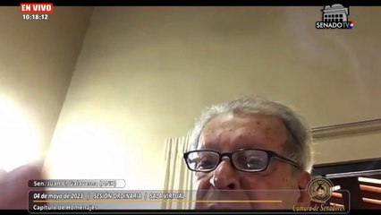 Calé Galaverna "celebró" la victoria de la ANR en sesión del Senado con la polca " Pynandi"