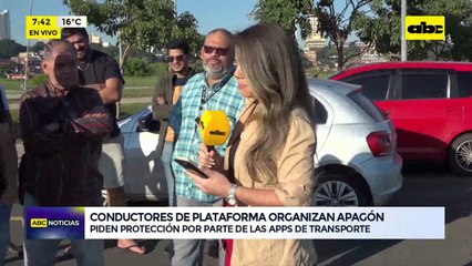 Video: Conductores de plataformas organizan “apagón”.