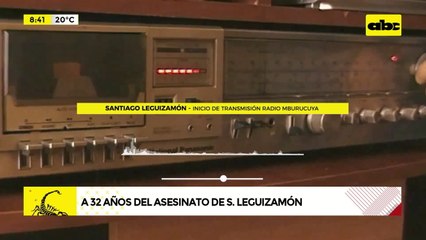 Video: 32 años del asesinato de Santiago  Leguizamón