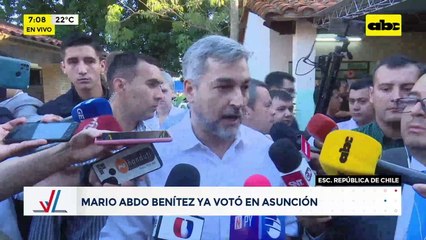 Video: Marito Abdo ya votó en Asunción
