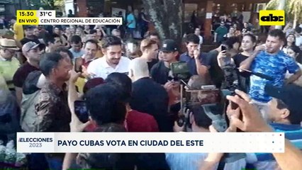 Elecciones Paraguay 2023: Paraguayo Cubas vota en Ciudad del Este