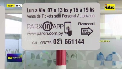 Estacionamiento Tarifado: Si no se implementa, se pagará multa subiendo la tasa