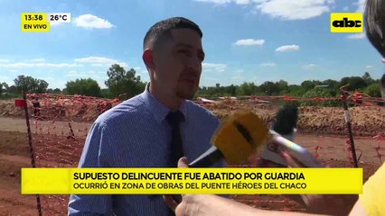 Video: Supuesto delincuente fue abatido por guardia