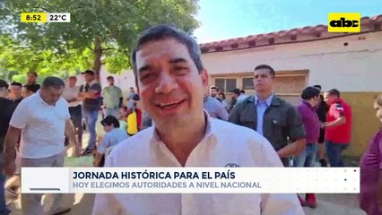 Video: Hugo Velázquez votó en Escuela Andrés Delmás