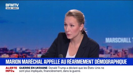 Réarmement démographique: "Ça devrait être une obsession du politique", affirme Marion Maréchal