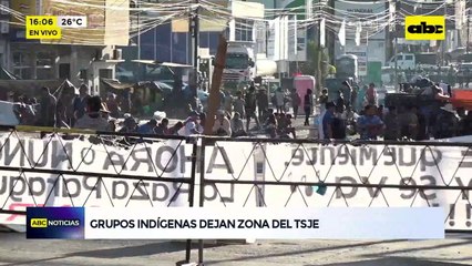 Video: Manifestantes indígenas dejan zona del TSJE