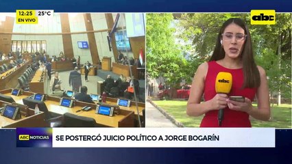 Video: Se postergó juicio político contra Jorge Bogarín