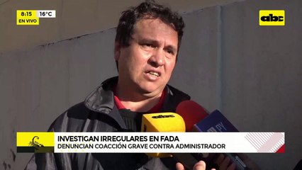 Video: Investigan irregularidades en FADA