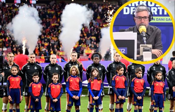 Es absolutamente vergonzoso : Dani Garrido carga contra los pitos en el Metropolitano al himno alemán en la final de la Nations