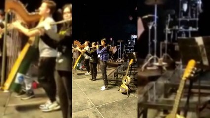 Alejandro Sanz Toca Corazón Partio Con La Orquesta De Instrumentos Reciclados De Cateura