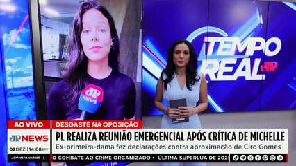 Michelle Bolsonaro critica aproximação do PL com Ciro Gomes e sigla convoca reunião | TEMPO REAL