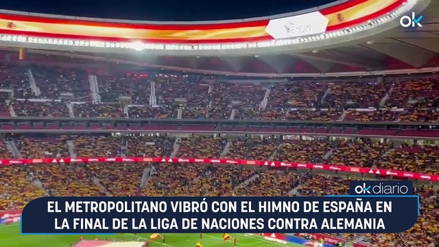El Metropolitano vibró con el himno de España en la final de la Liga de Naciones contra Alemania