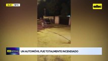 Video: Un automóvil fue totalmente incendiado