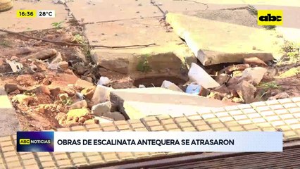 Video: Obras de Escalinata Antequera se atrasaron