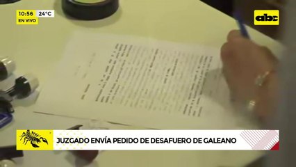 Video: Pedido de desafuero de Erico Galeano