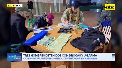 Detenidos Con Drogas, Arma, Municiones Y Dinero En Amambay