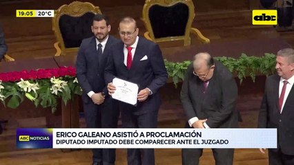 Video: Erico Galeano asistió a proclamación