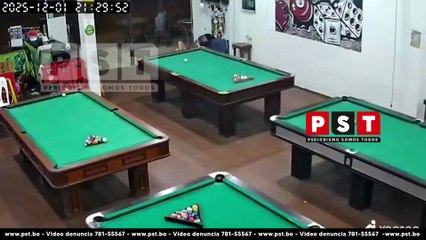 VIOLENTO ASALTO EN UN BILLAR DE LA ZONA LOS LOTES QUEDA REGISTRADO EN CÁMARAS DE SEGURIDAD