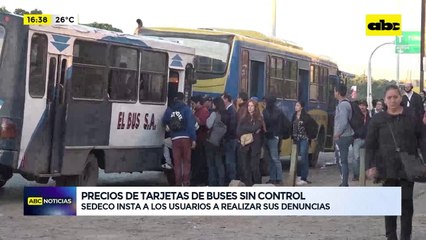 Video: Precios de tarjetas de buses sin control