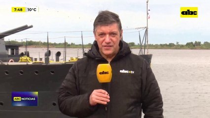 Video: Cañonero Paraguay volvió a recorrer el río Paraguay