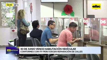 Video: El 30 de junio vence la habilitación vehicular