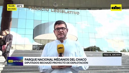 Video: Cámara de diputados rechazó proyecto de explotación del Parque Nacional Médanos del Chaco