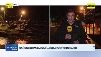 Video: Cañonero Paraguay llegó a Puerto Rosario