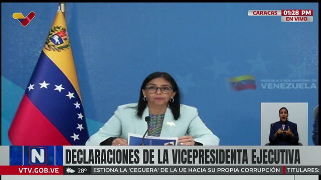 Vpdta. Rodríguez ofreció declaraciones sobre el robo de Citgo por extremistas al servicio de EE. UU.