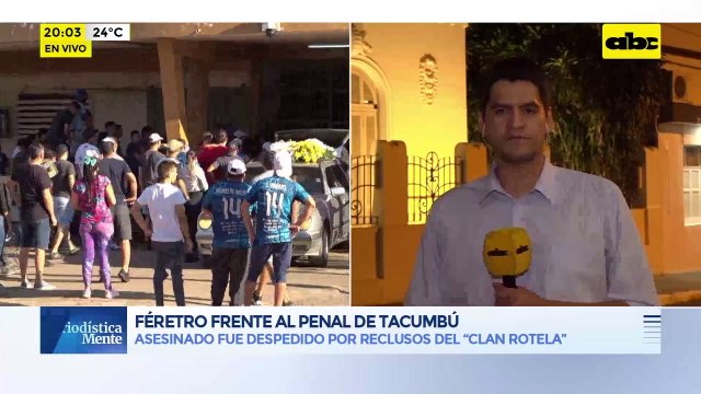 Video: Joven acribillado es despedido frente al penal de Tacumbú por reclusos del ‘’clan Rotela’'